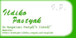 ildiko pastyak business card